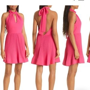 MILLY Libby Pleated Halter Dress NWT